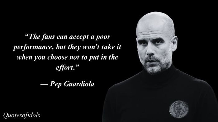 Guardiola: Belief is the key to success Cara kami berlatih memberi saya kepercayaan diri, kata Guardiola